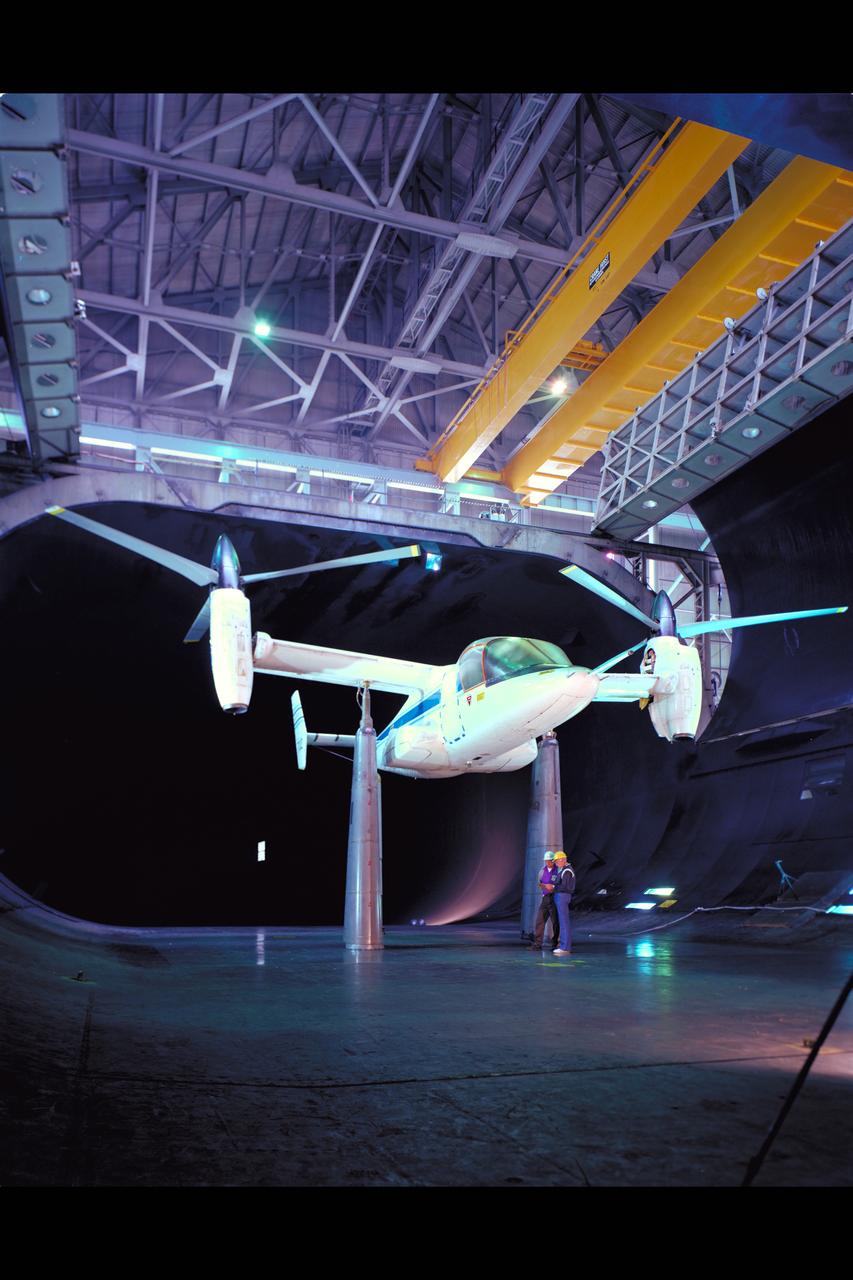 Aviation Week Magazine Cover (August 21, 1978) depicts Ames XV-15 Tiltrotor Aircraft in 40x80ft w.t. test -   helicopter (take-off) mode