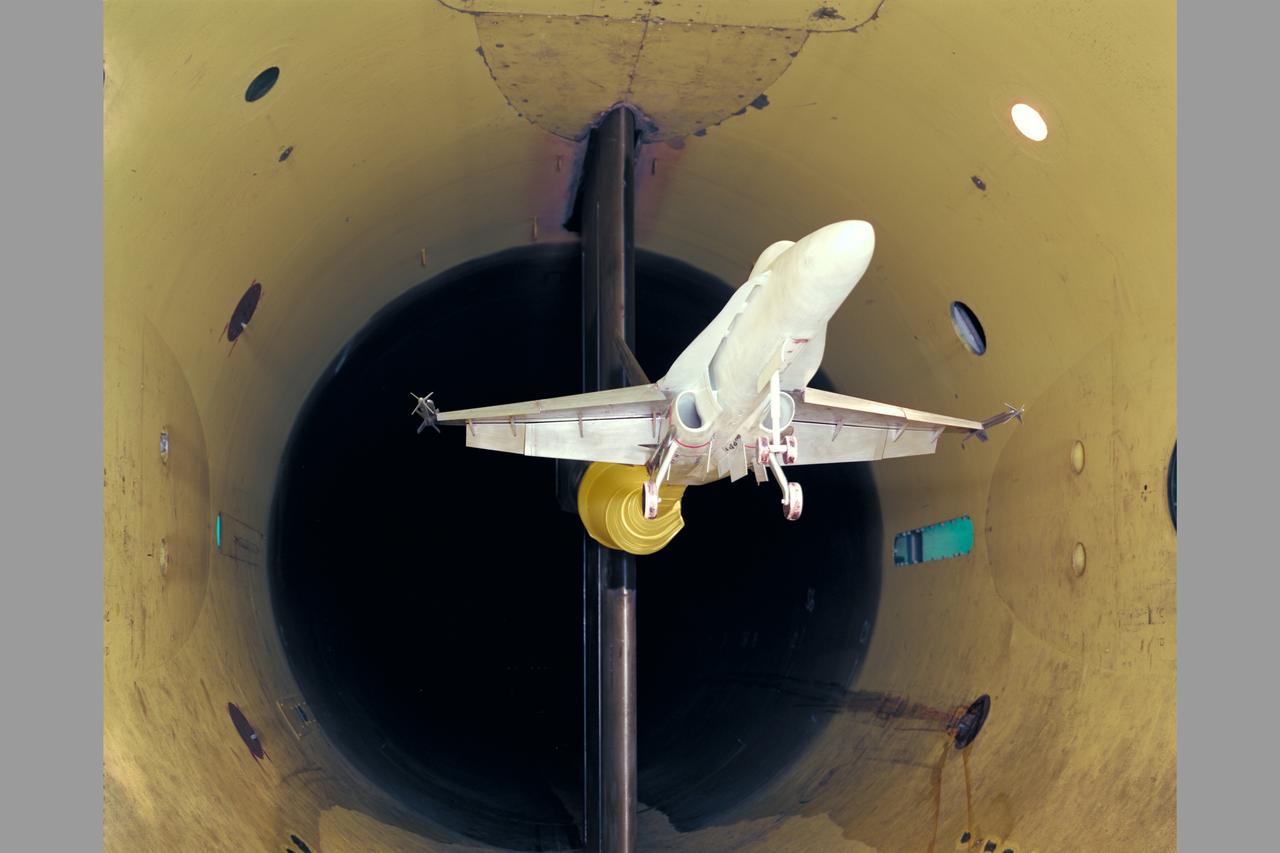 F-18 (12 Scale Model) 12 Foot Wind Tunnel Test-287