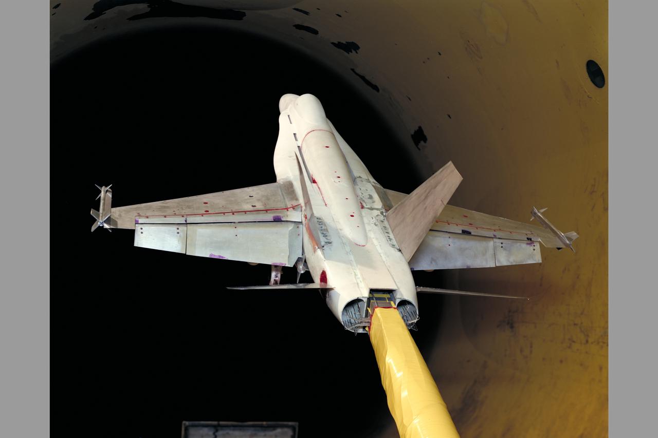 F-18 (12 Scale Model) 12 Foot Wind Tunnel Test-287