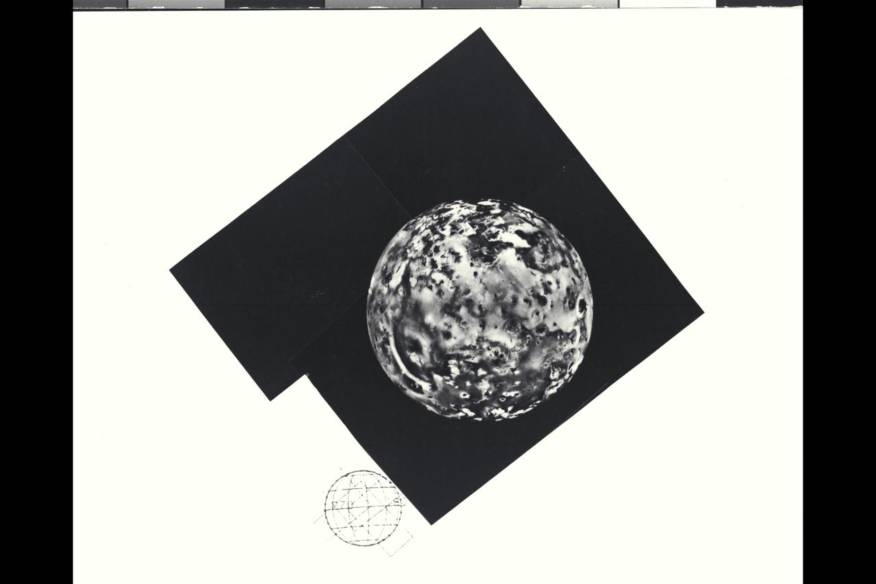 Jupiter as seen by Voyager 1, mosaic of Jupiter's Satellite Io.  (JPL ref. No. P-21206)