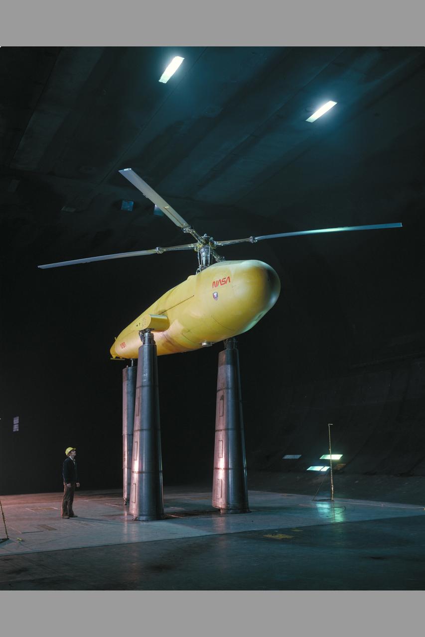 Sikorsky Bearingless Main Rotor test in 40x80ft w.t.