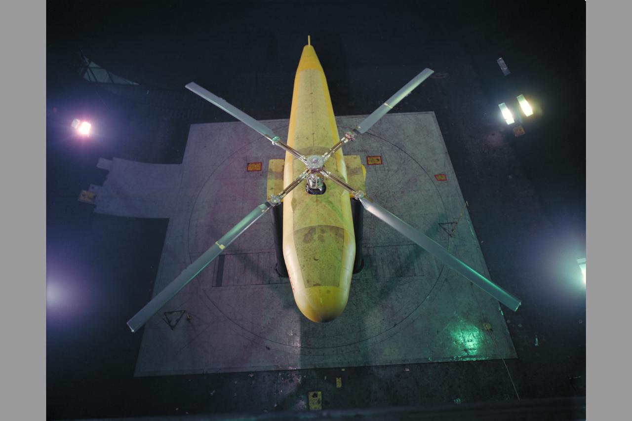 Sikorsky Bearingless Main Rotor test in 40x80ft w.t.