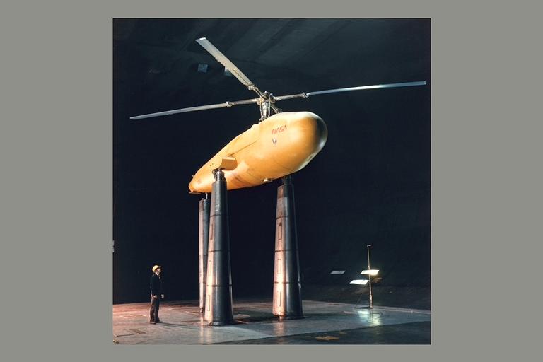 Sikorsky Bearingless Main Rotor test in 40x80ft w.t.