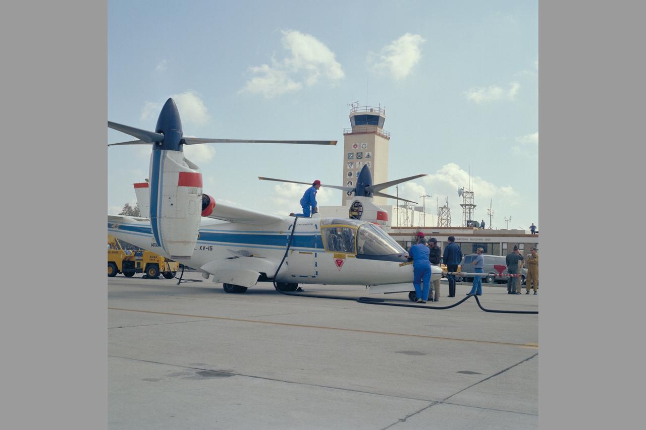 XV-15 Tilt Rotor Aricraft at lamore Naval Air Station