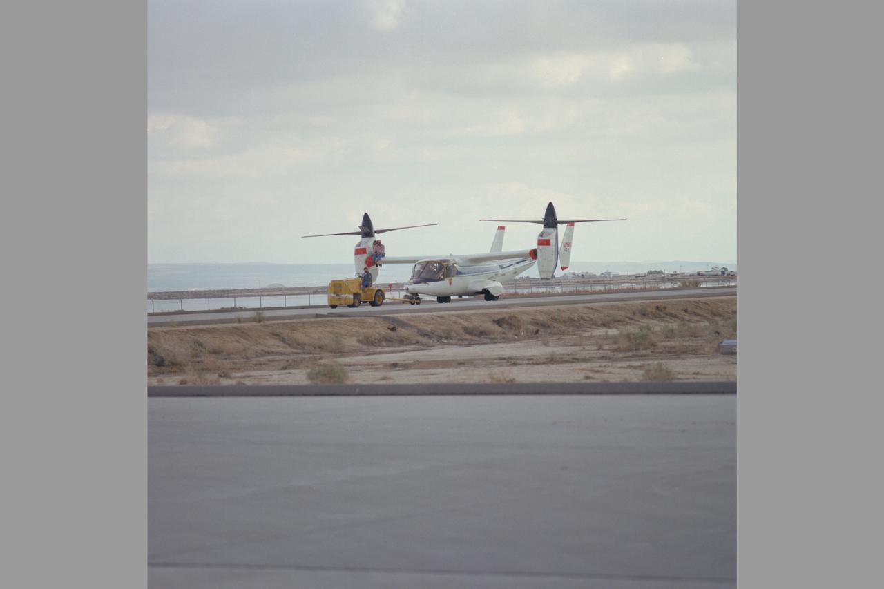 XV-15 (NASA 702) Tilt Rotor flight to DFRC-  (at Dryden)