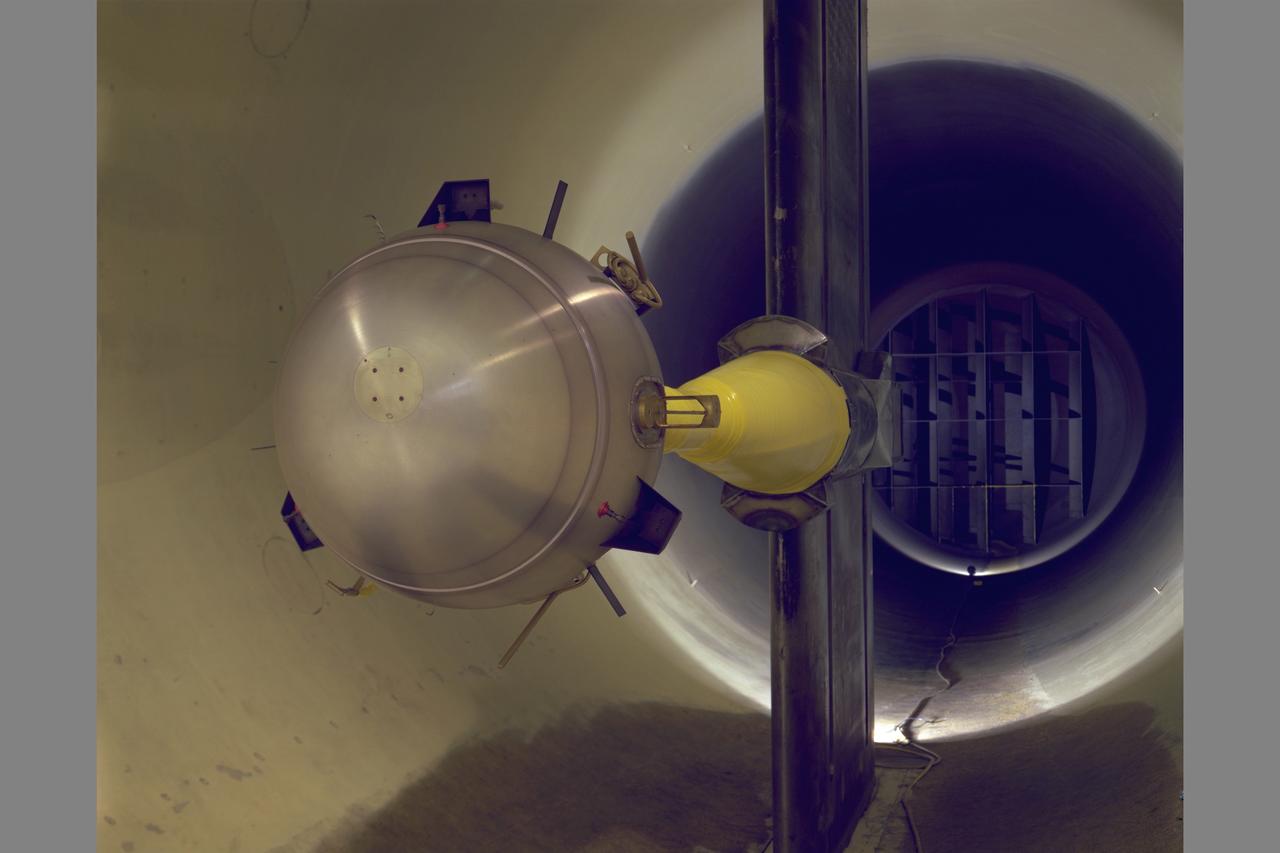 Galileo Probe test-358 in NASA Ames Research Center12ft Pressure Wind Tunnel