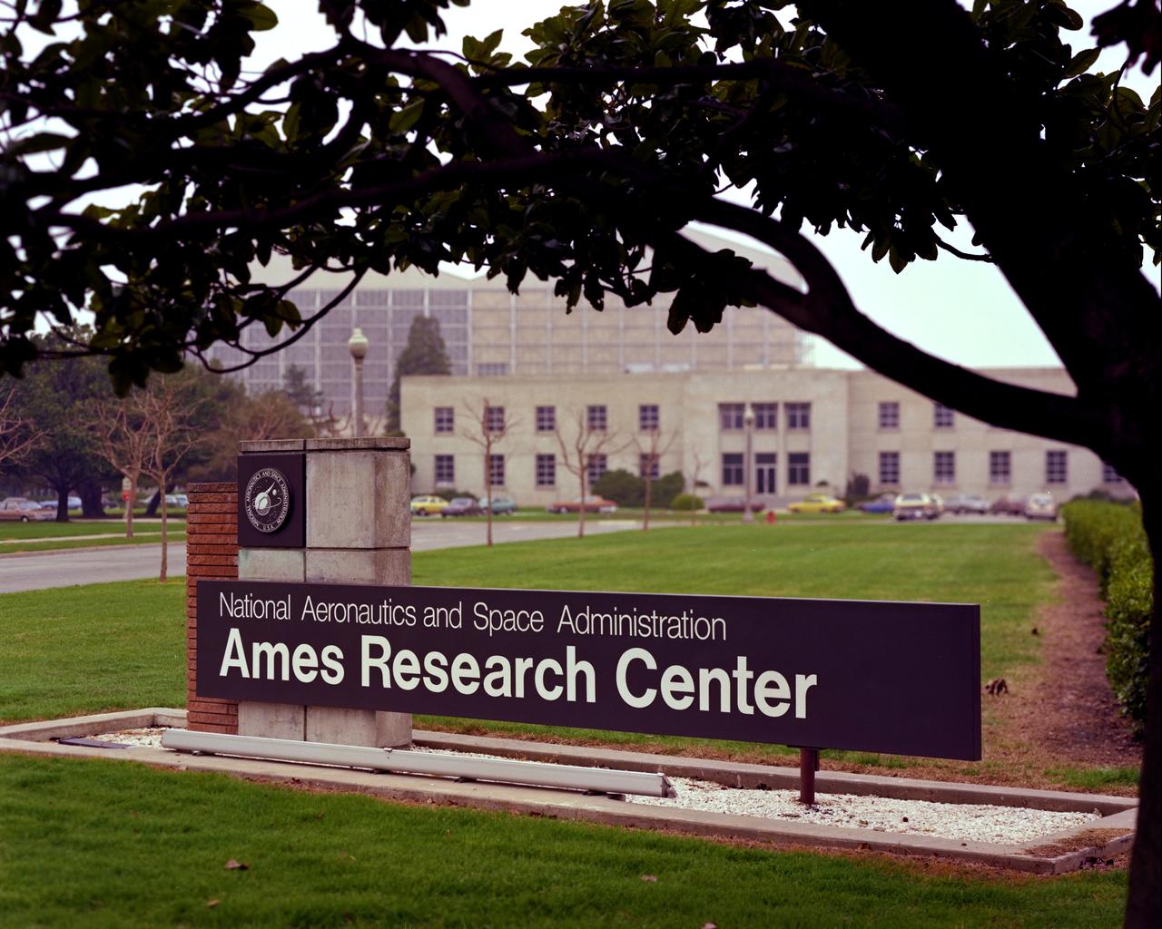 Ames Research Center momument (front) sign