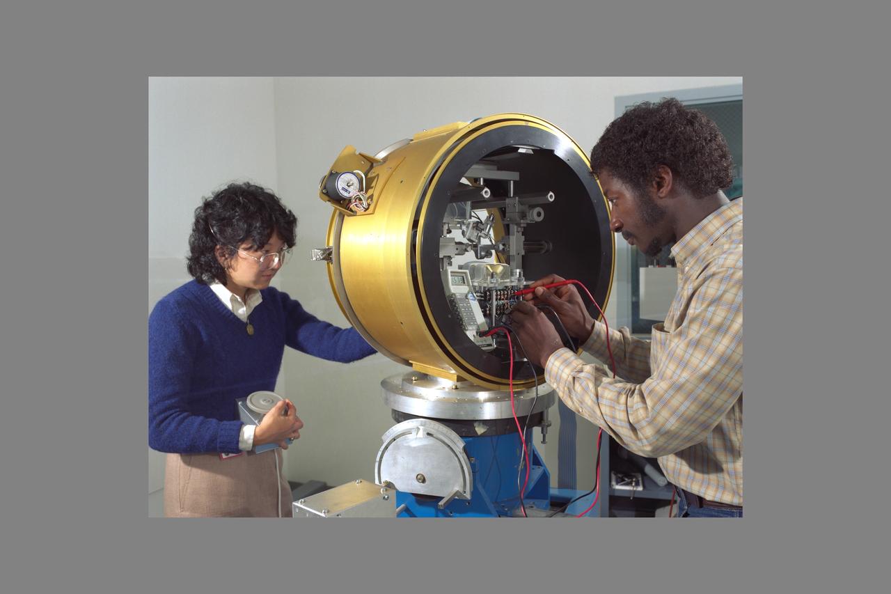 VRF: Vestibular Research Facility Equipment N-242 with Jenny Kishiyama and unknown person