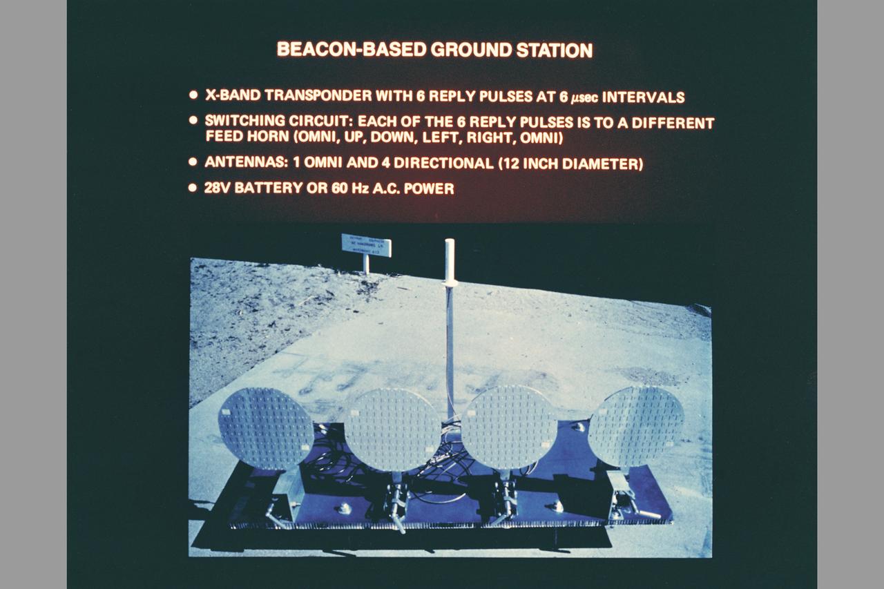composite art  Ground Station.  Beacon Landing System Project (BL5).