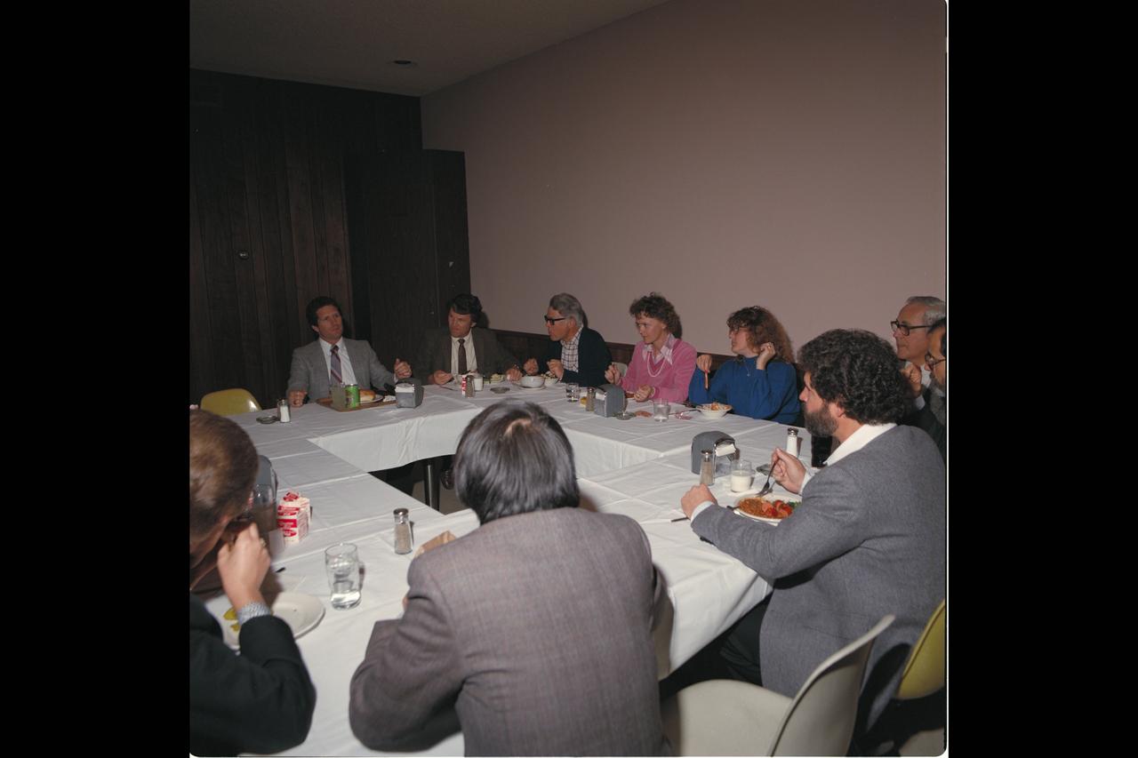 Employee lunch with Ames Director Bill Ballhaus