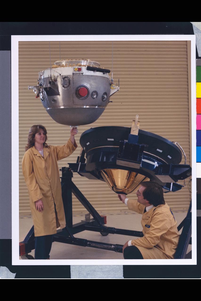 Galileo Probe Descent module and deceleration module aeroshell (heat shield)