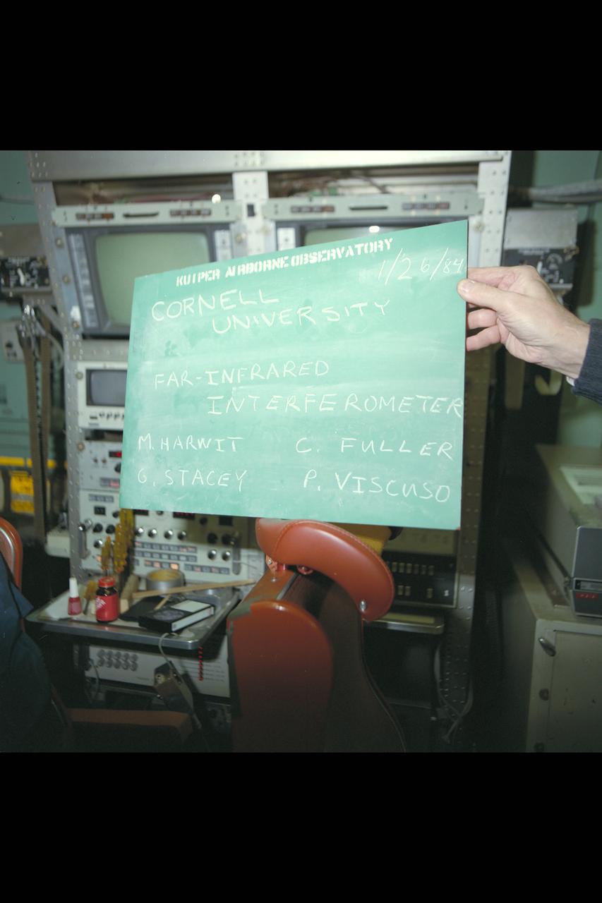 C-141 KAO: Cornell University, FAR Infrared Interferometer