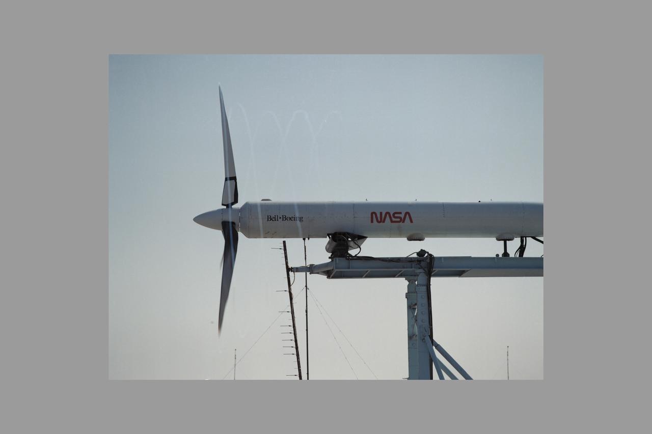 JVX/ATB Rotor Blades Test; OARF Static Test Stand N-249.