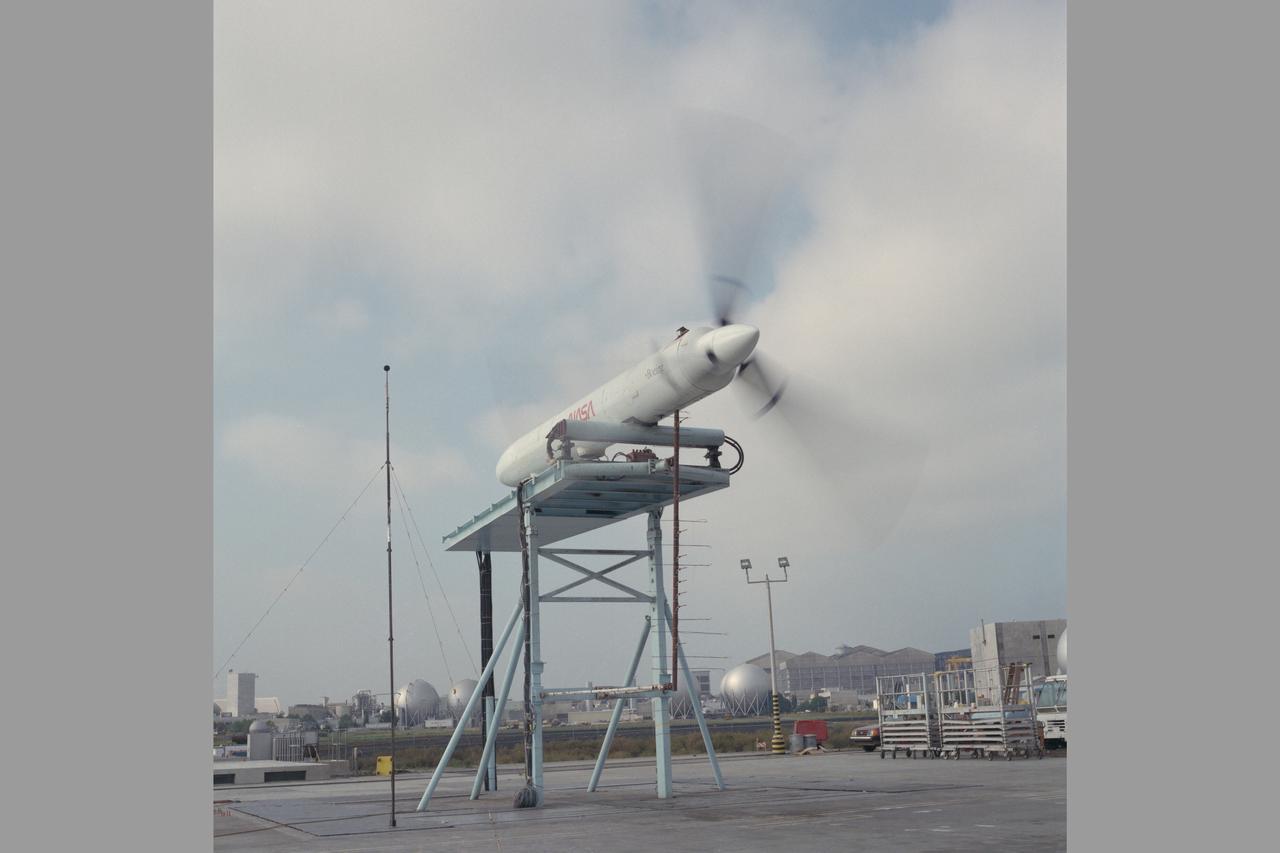 JVX/ATB Rotor Blades Test; OARF Static Test Stand N-249.