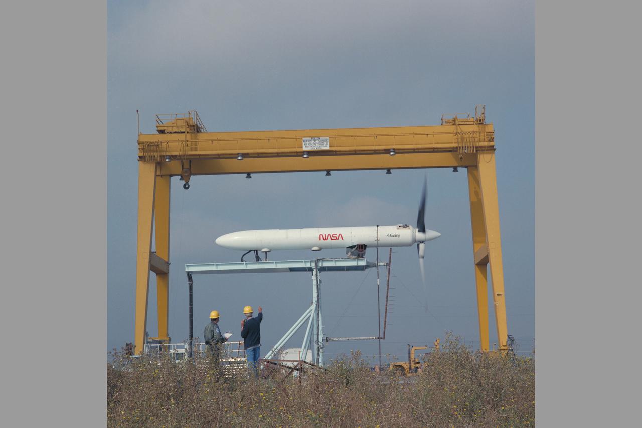 JVX/ATB Rotor Blades Test; OARF Static Test Stand N-249.