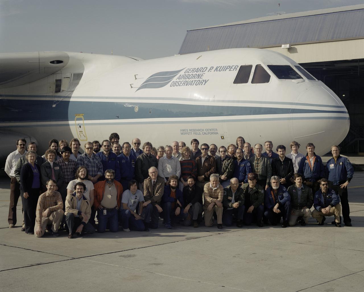 Medium Altitude Missions Branch: C-141 KAO Personnel, Mike Robinson, Mike Landis, Ed Hall, Tom Jones, John Graybeal, Louis Haughney, Brian Wright, Allan Meyer, Dick Gallant, Al Silva, Louis Russo, Hap Arnold, Randy Hobbs, Bill Laurie, Louis Foss, Sue Laurie, Tony Tieas, Tom Connors, Dave Brown, Alan Dunn, Don Oishi, Don Olson, Jim McClenahan, Wally Stahl, Sandy Mayville, Hank Hermosillo, Doug Ziebell, Ben Horita, Bill Hightower, Ron Sanchez, Terry Stoeffler, Lee Montz, Gene Moniz, John Brown, Bob America, Mike Craig, Kent Shiffer, Sandy Kogan, George Gull, Judy Pipher, Larry Helpher, Don MacKinnon, Jesse Bregmann, Jim Eilers, Nabil Hanania, Jim Cockrell, Keith Ackerman, Dave Walton, Lloyd Domeier, Pat Atchison