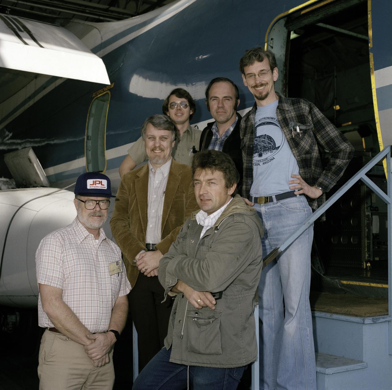 C-141 KAO JPL RESEARCH TEAM-183/380 with in no particular order are Zimmerman, Kuiper, Klein, Shcaeffer, Pickett, Batelaan