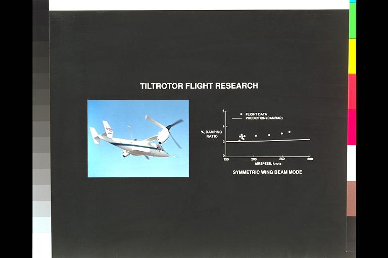 XV-15 Tilt Rotor (NASA-703) in conversion flight at Ames Research Center