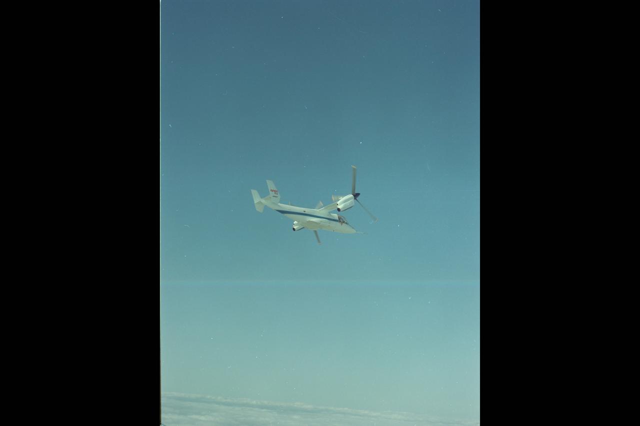 XV-15 (NASA-703) Evaluation Flight @ Ames; Above Title and Conversion Mode