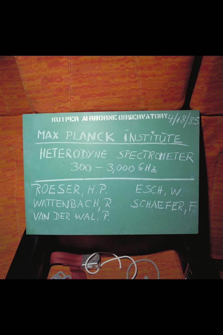 C-141 KAO: Planck Institute Heterdyne Spectrometer