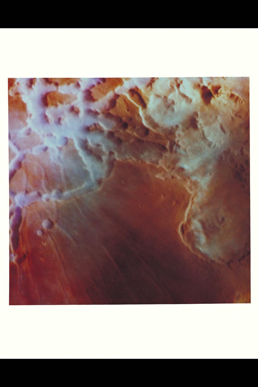 Mariner #9 Mars Craters and Riverbeds