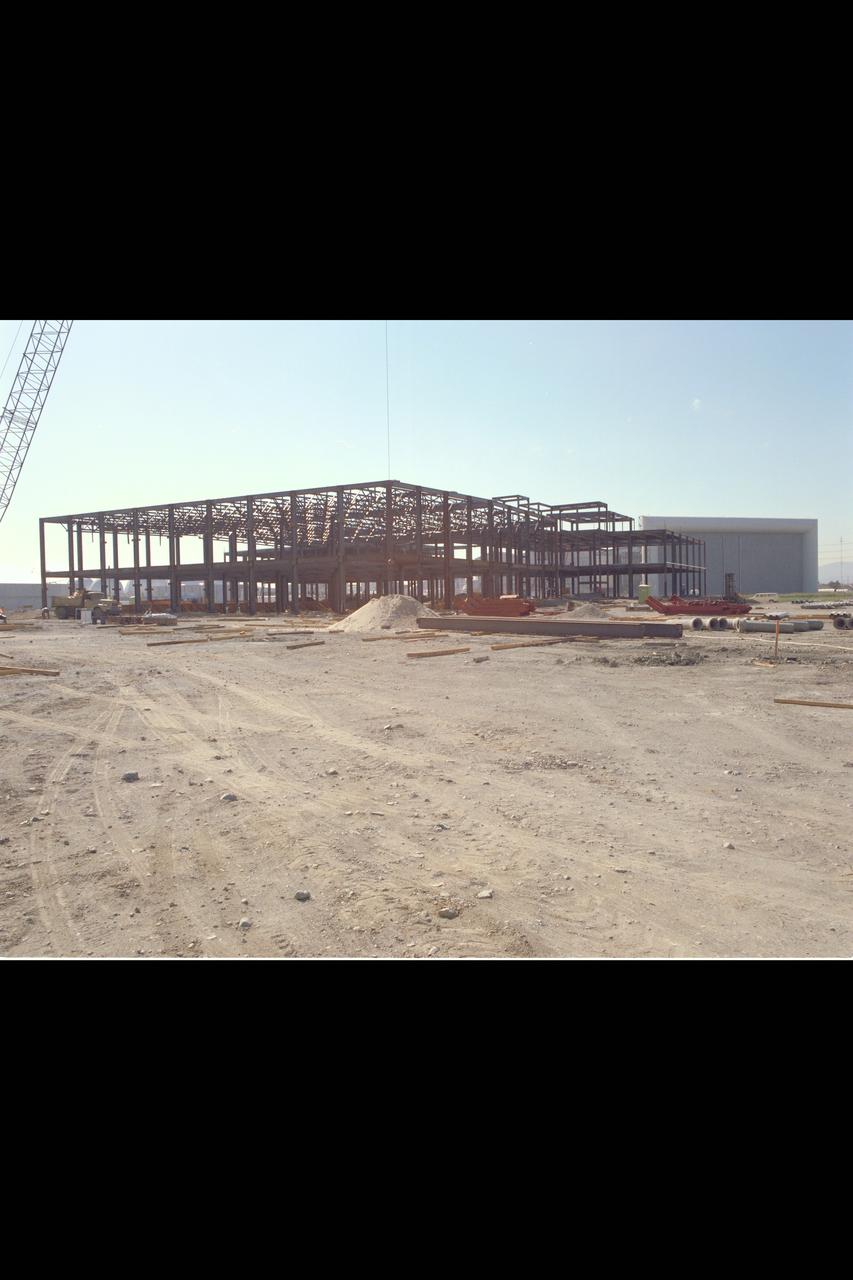 N-258 NAS (Numerical Aerodynamic Simualtion) Facility,  aerials of (pre) construction site,  Foundation