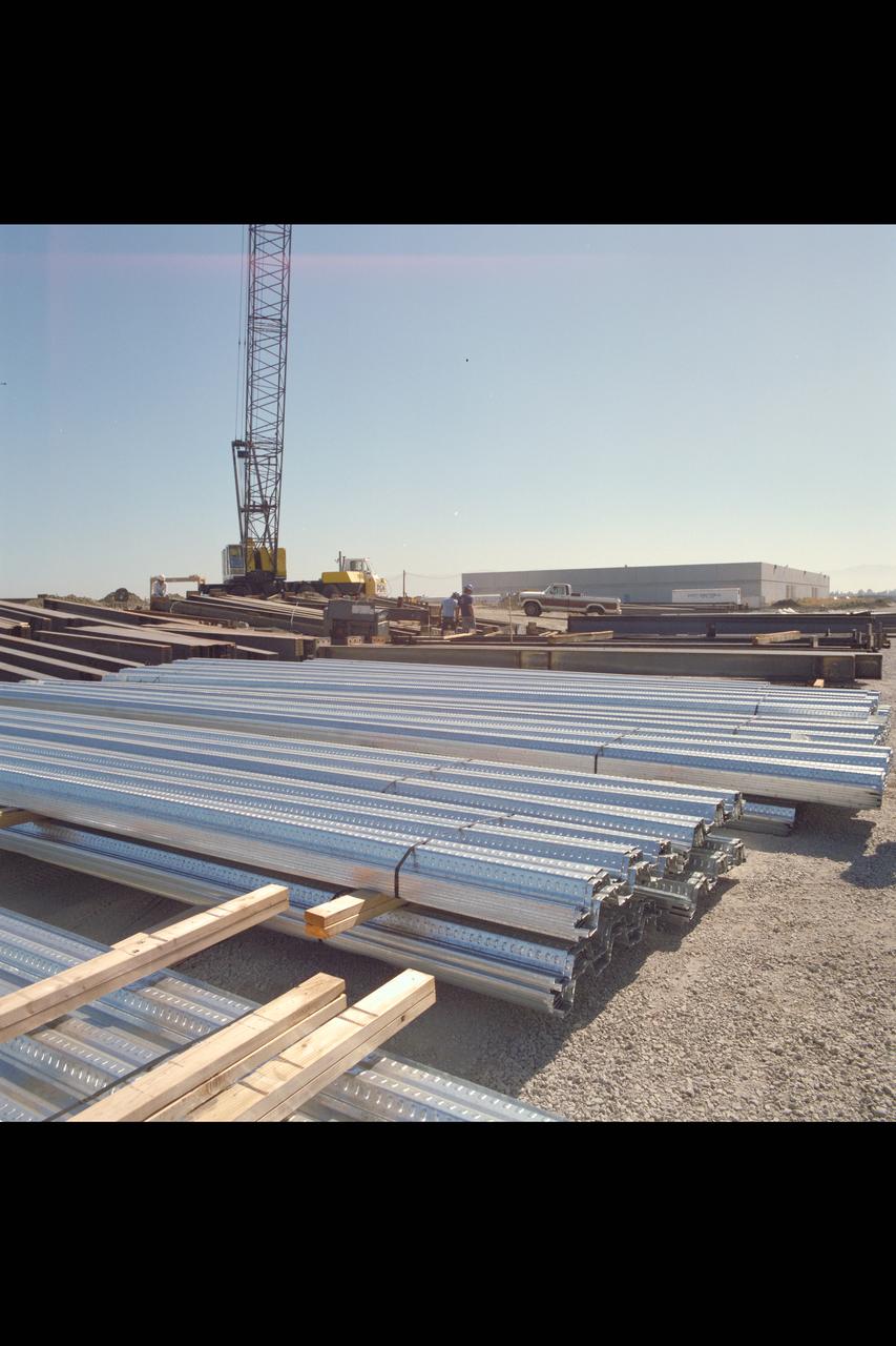 N-258 NAS (Numerical Aerodynamic Simualtion) Facility,  aerials of (pre) construction site,  Foundation