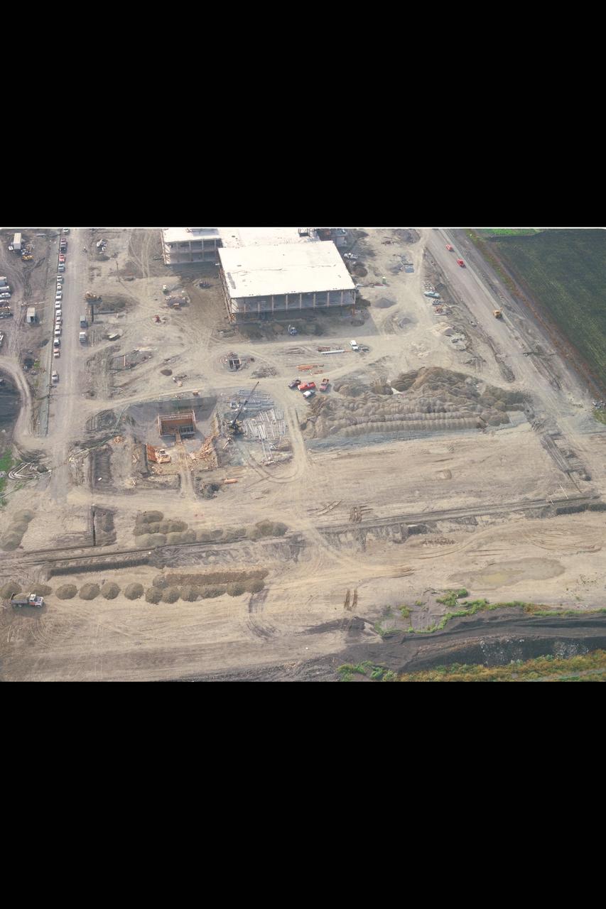 N-258 NAS (Numerical Aerodynamic Simulation) Facility, Aerials of construction site