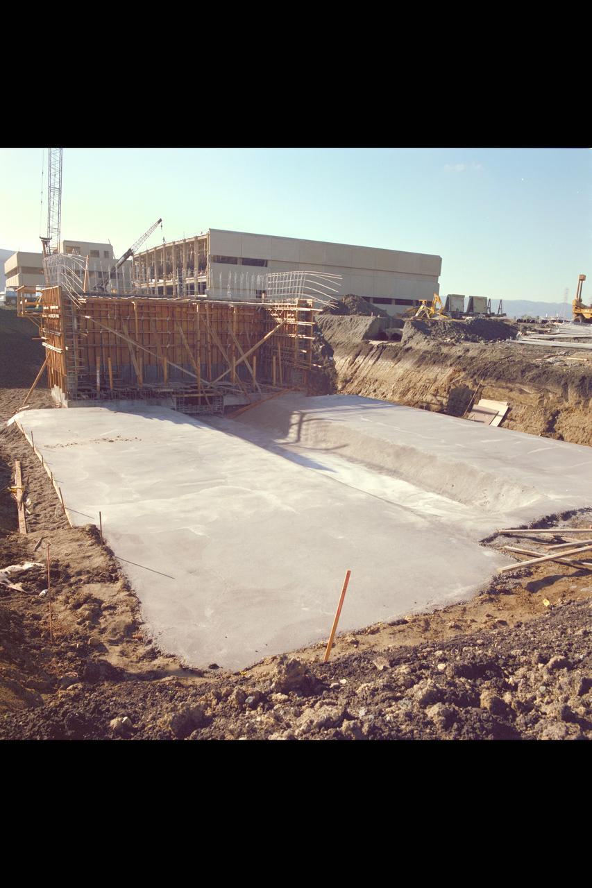 N-258 NAS (Numerical Aerodynamic Simulation) Facility, Construction Site, Framing