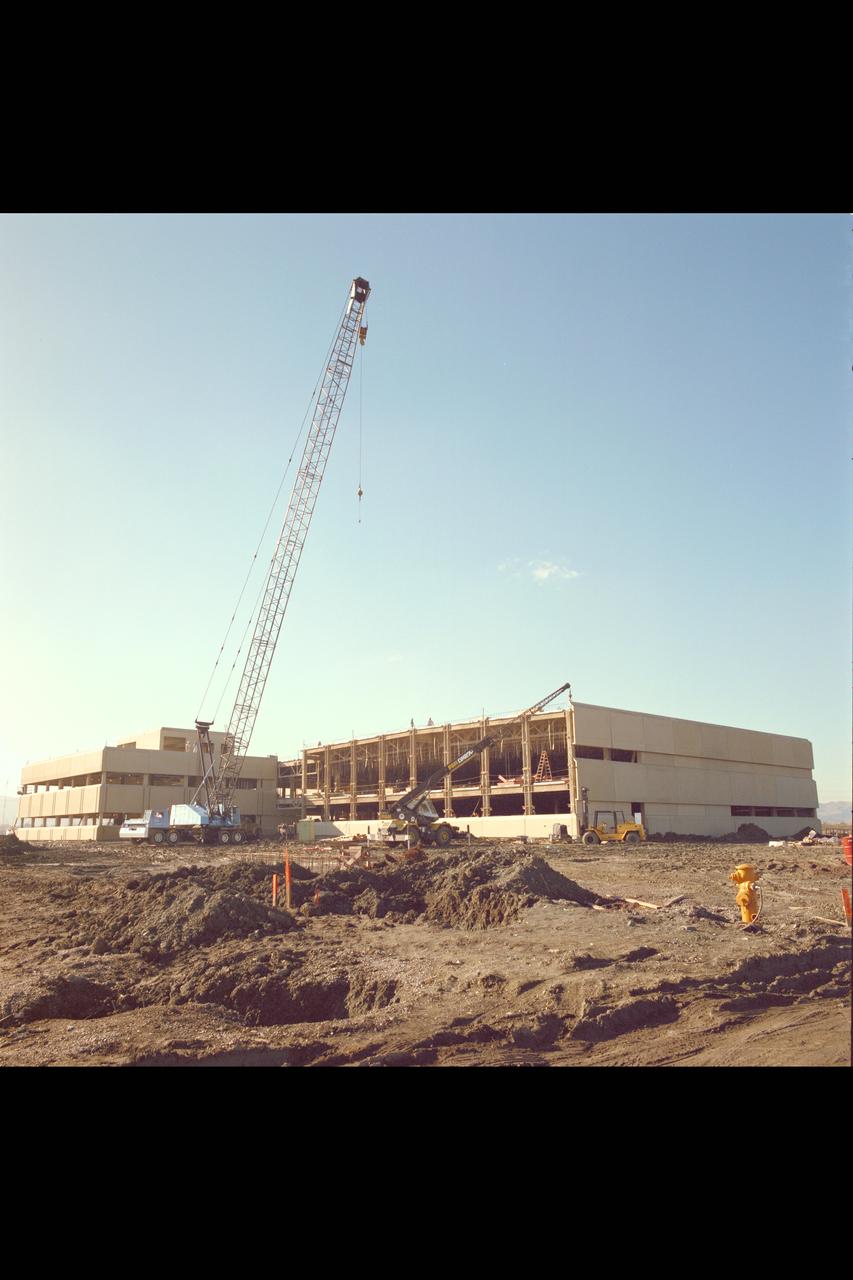 N-258 NAS (Numerical Aerodynamic Simulation) Facility, Construction Site, Framing