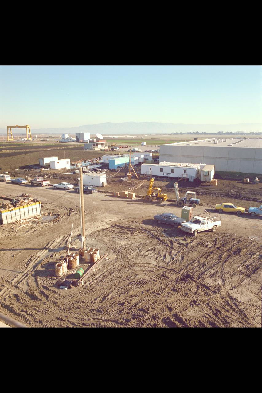 N-258 NAS (Numerical Aerodynamic Simulation) Facility, Construction Site, Framing