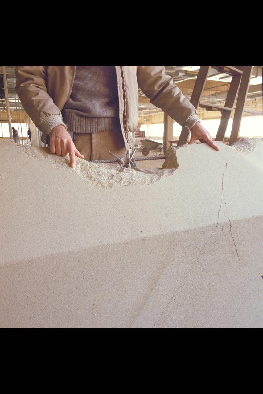 N-258 NAS (Numerical Aerodynamic Simulation) Facility, Interior of Construction Site, Framing