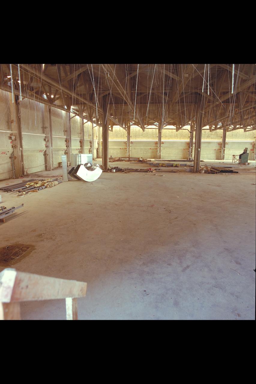 N-258 NAS (Numerical Aerodynamic Simulation) Facility, Interior of Construction Site, Framing