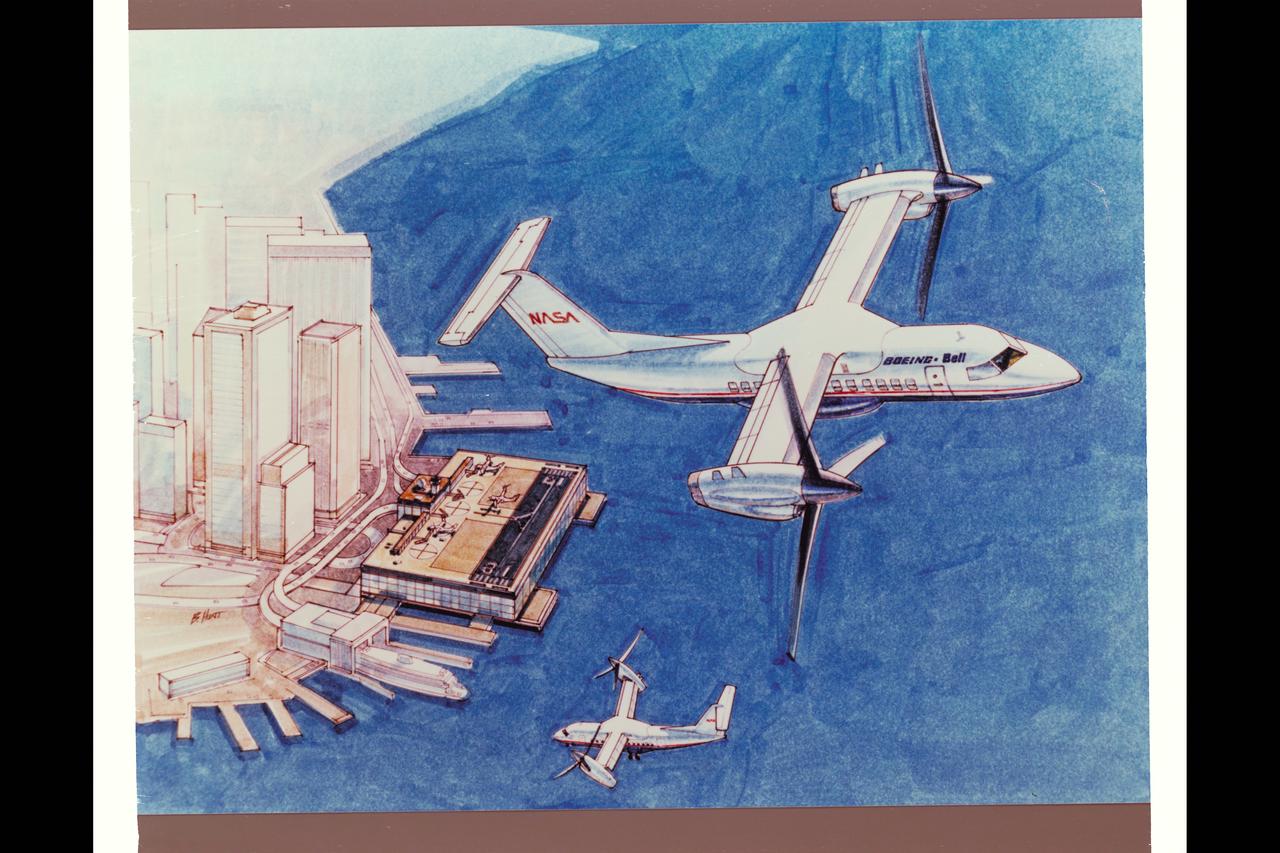 Civil Tilt Rotor Commuter Aircraft concepts by Boeing/Bell