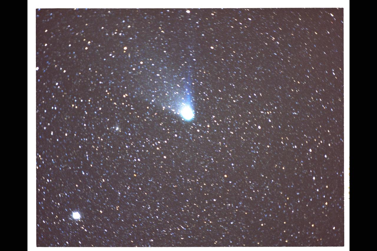 C-141 Kuiper Airborne Imagery of Comet Halley (New Zealand Expedition) PHOTO CREDIT Photo taken with equipment designed, mounted on the headring and operated by the Charleston (South Carolina) County School District CAN DO Project;