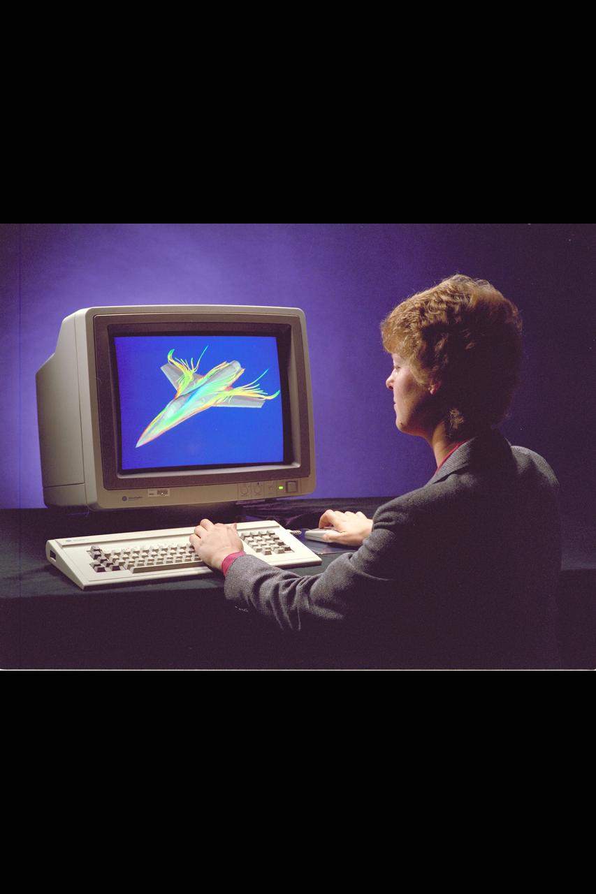 Iris Workstation with  CFD CGI airfoil