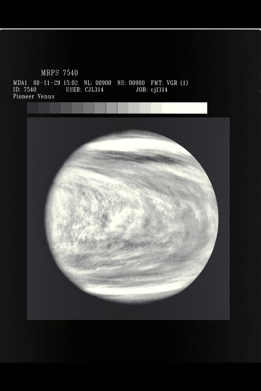 Photograph by Pioneer Venus Venus image 7540