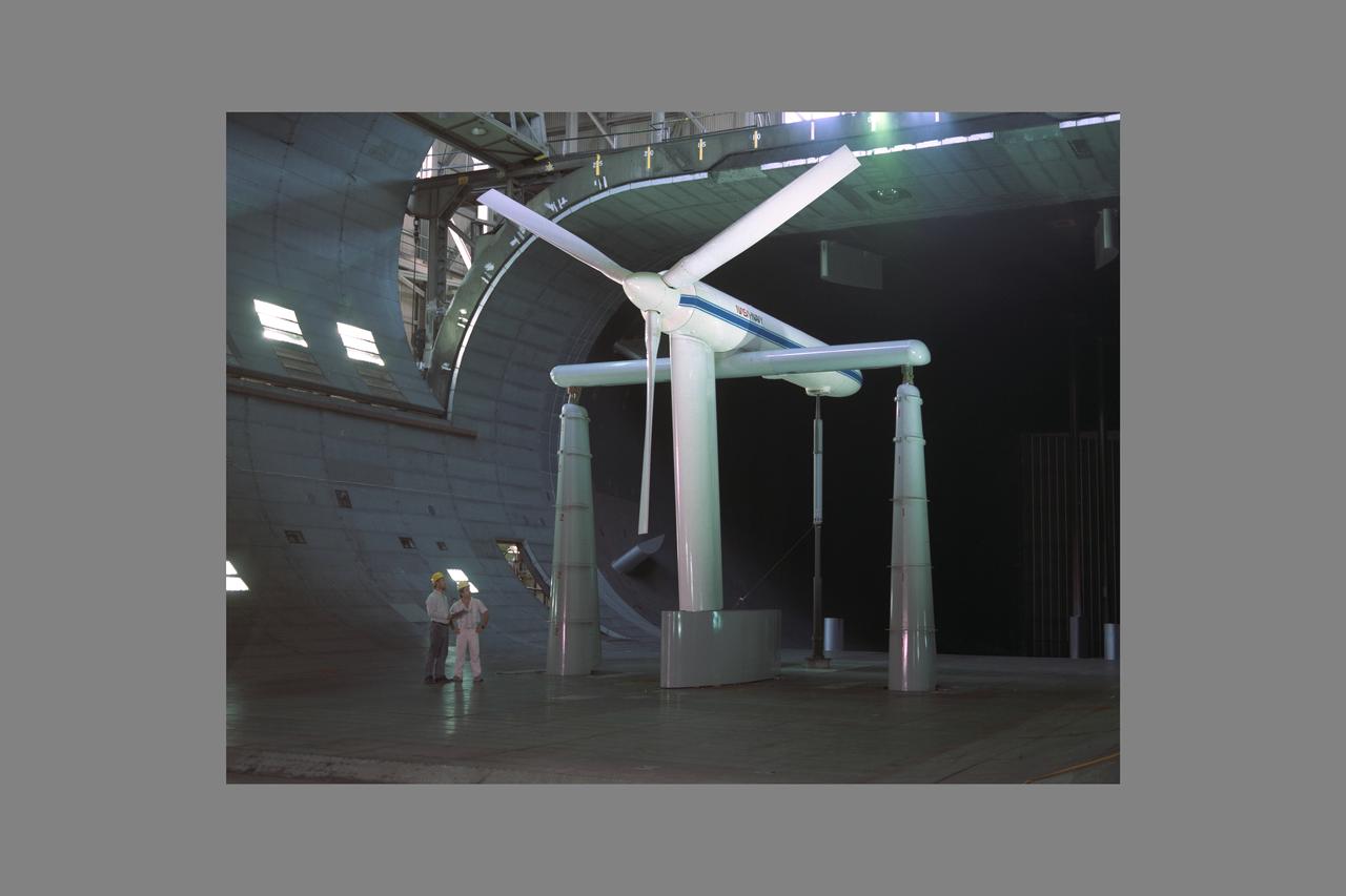 NASA/Navy V-22 Rotor testing in the NASA Ames 40x80ft. Subsonic Wind.Tunnel. Test-568 with Fort Felker and Engenio DeVargas.