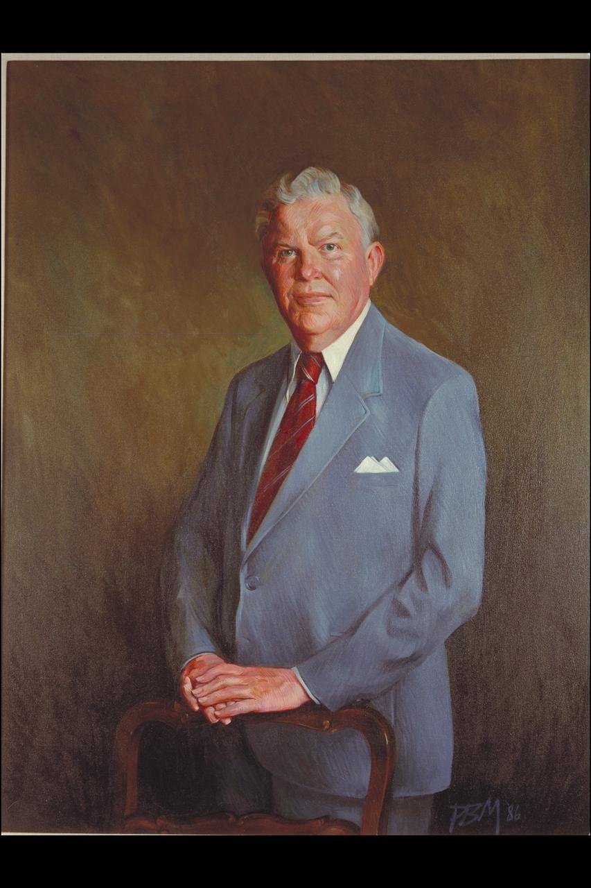 Oil Portrait of Ames Fellow Harvard Lomax