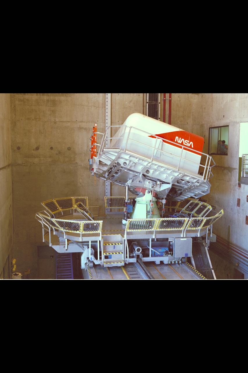 Vertical Motion Simulator (VMS) showing a Space Shuttle configuration