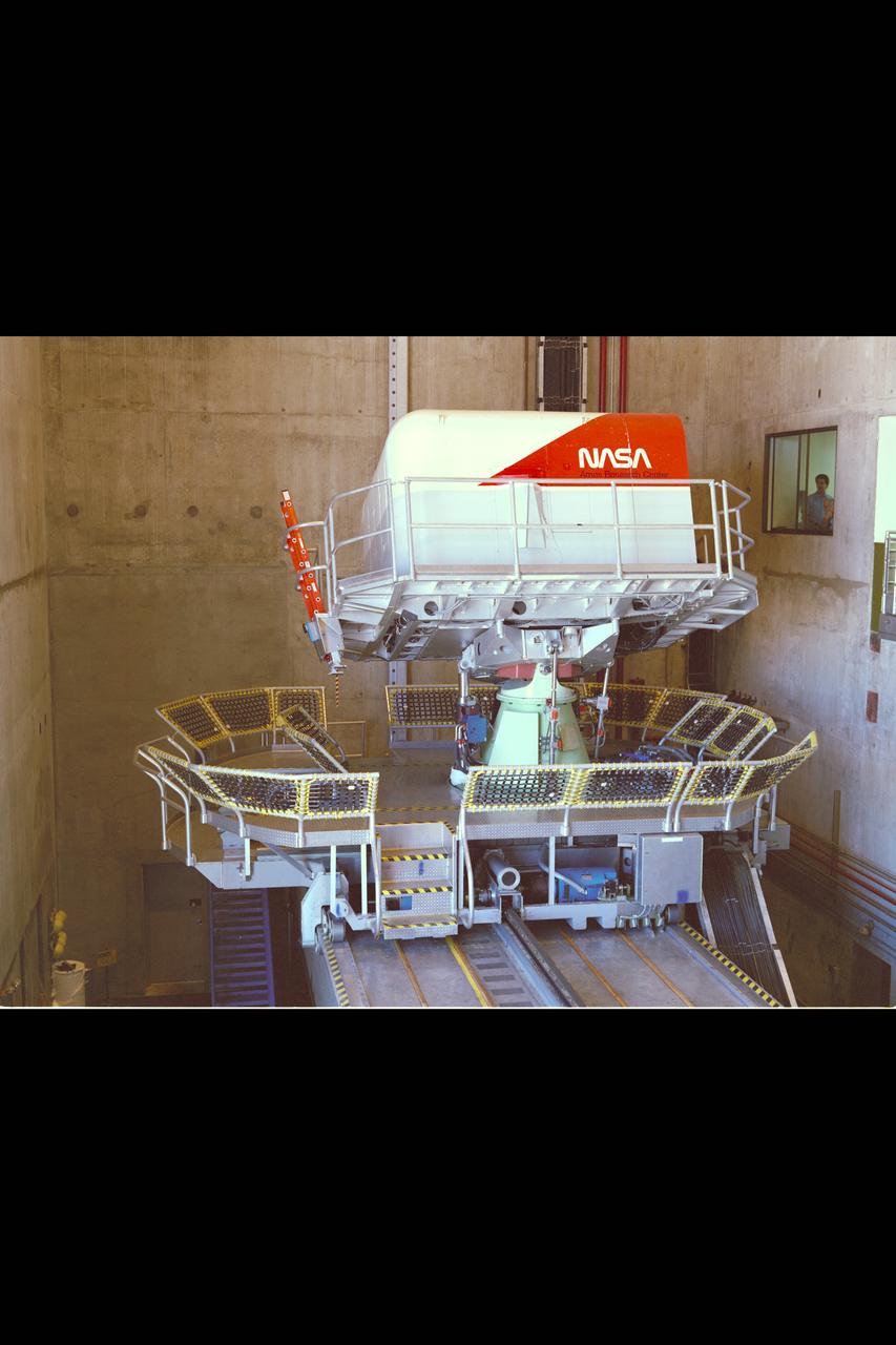 Vertical Motion Simulator (VMS) showing a Space Shuttle configuration