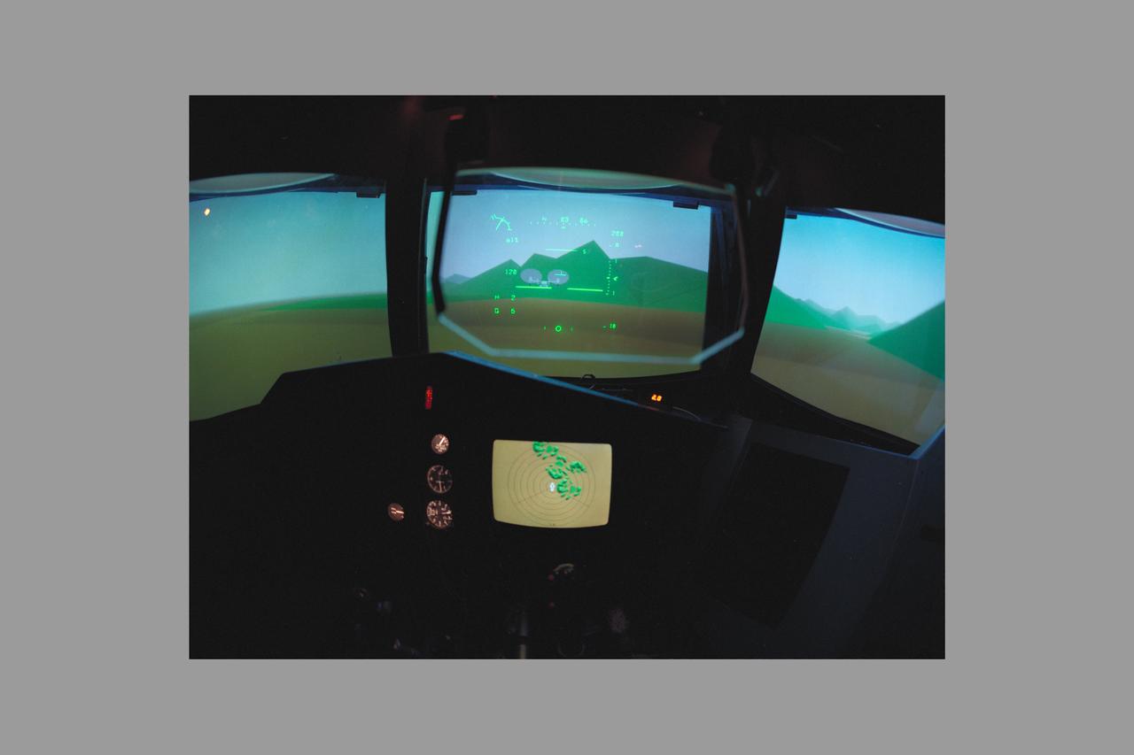VMS I-Cab:  MV-22 Simulation. out the window views - OTW