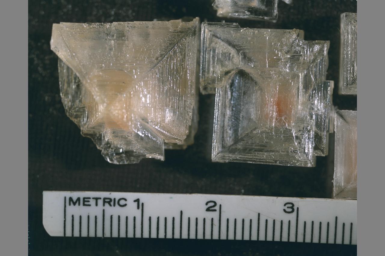 Salt crystal formations
