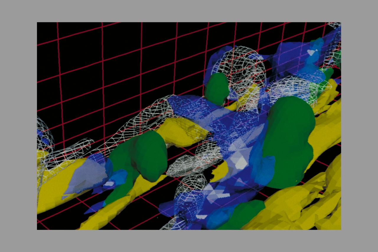 Photo by Dunn camera system Turbulence Physics in Numerical Simulated Boundary Layer - ER-2 simulated flight graphics