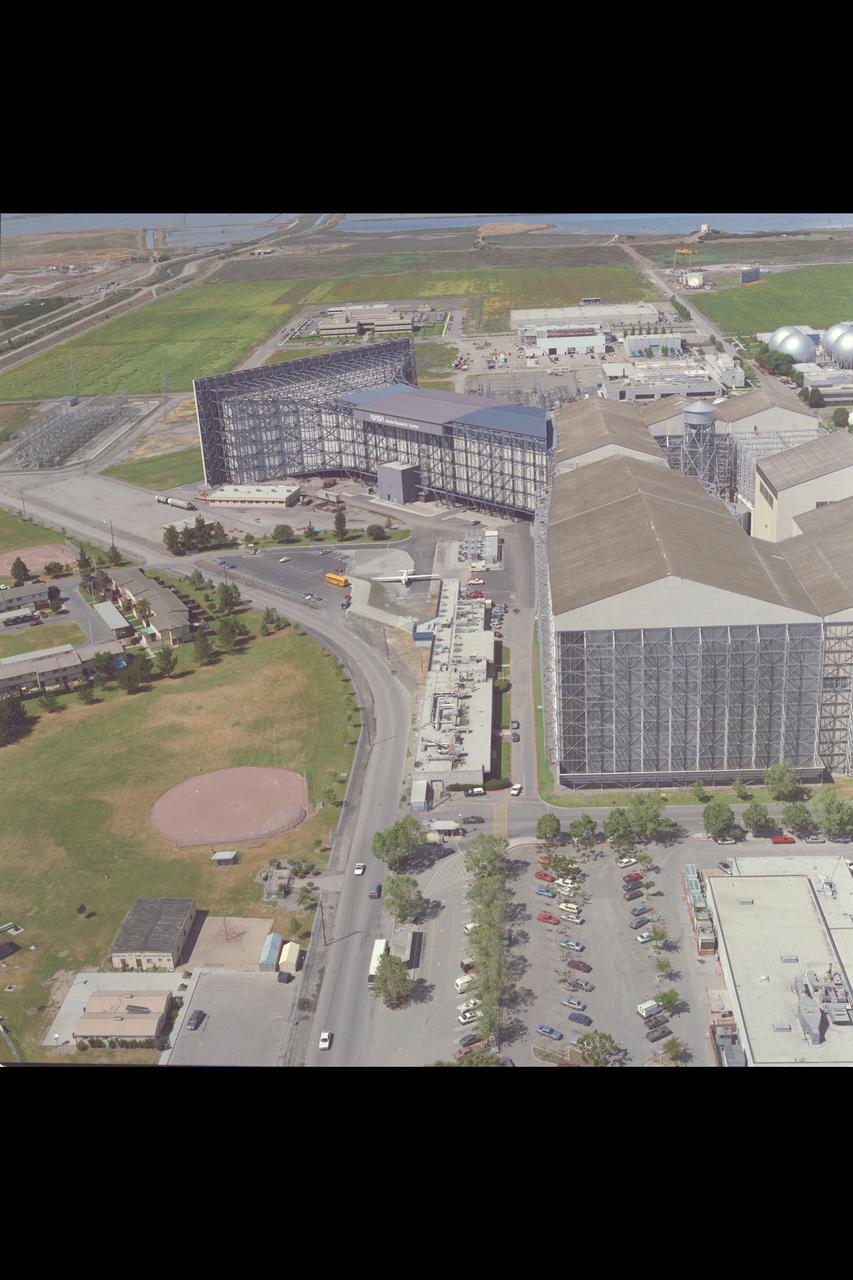 Ames Facility Aerials: NFAC complex N-221, N-222, N-223 visitors center with U-2 on static display