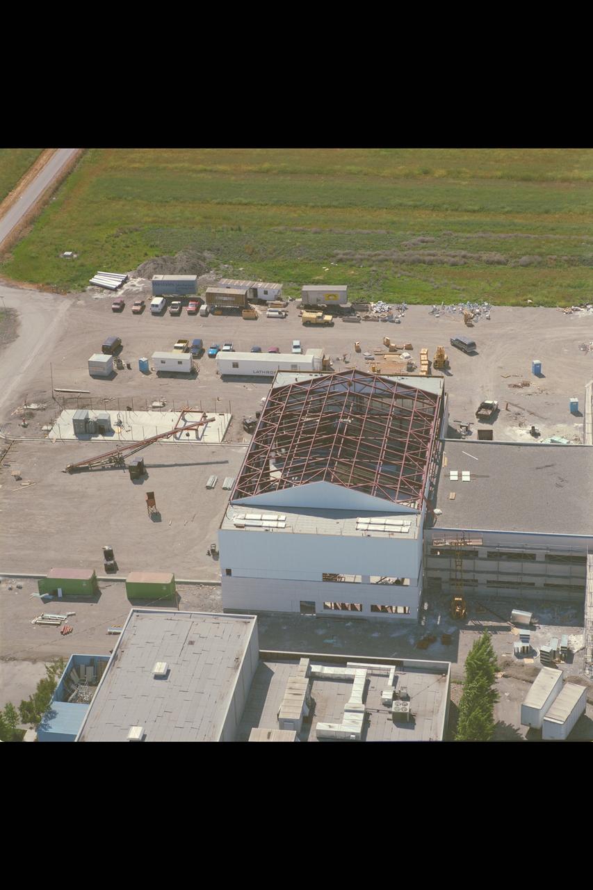 Ames Aerial: N-262 during construction (without roof)