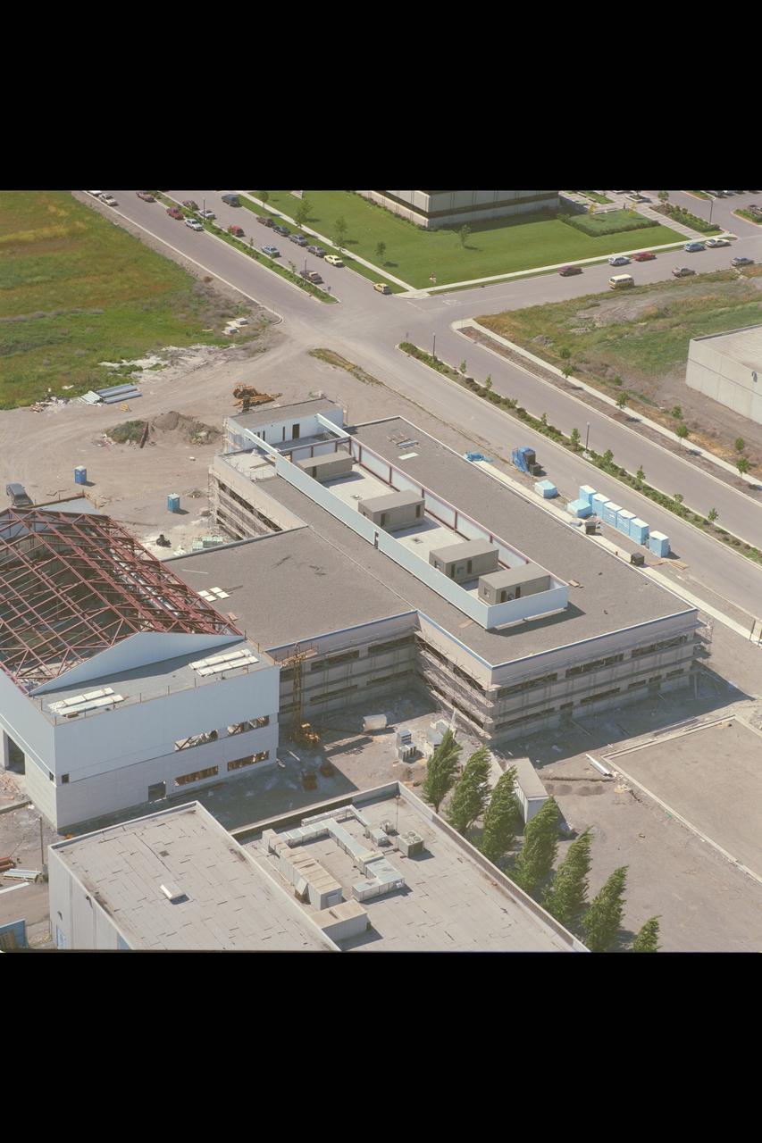 Ames Aerial: N-262 during construction (without roof)