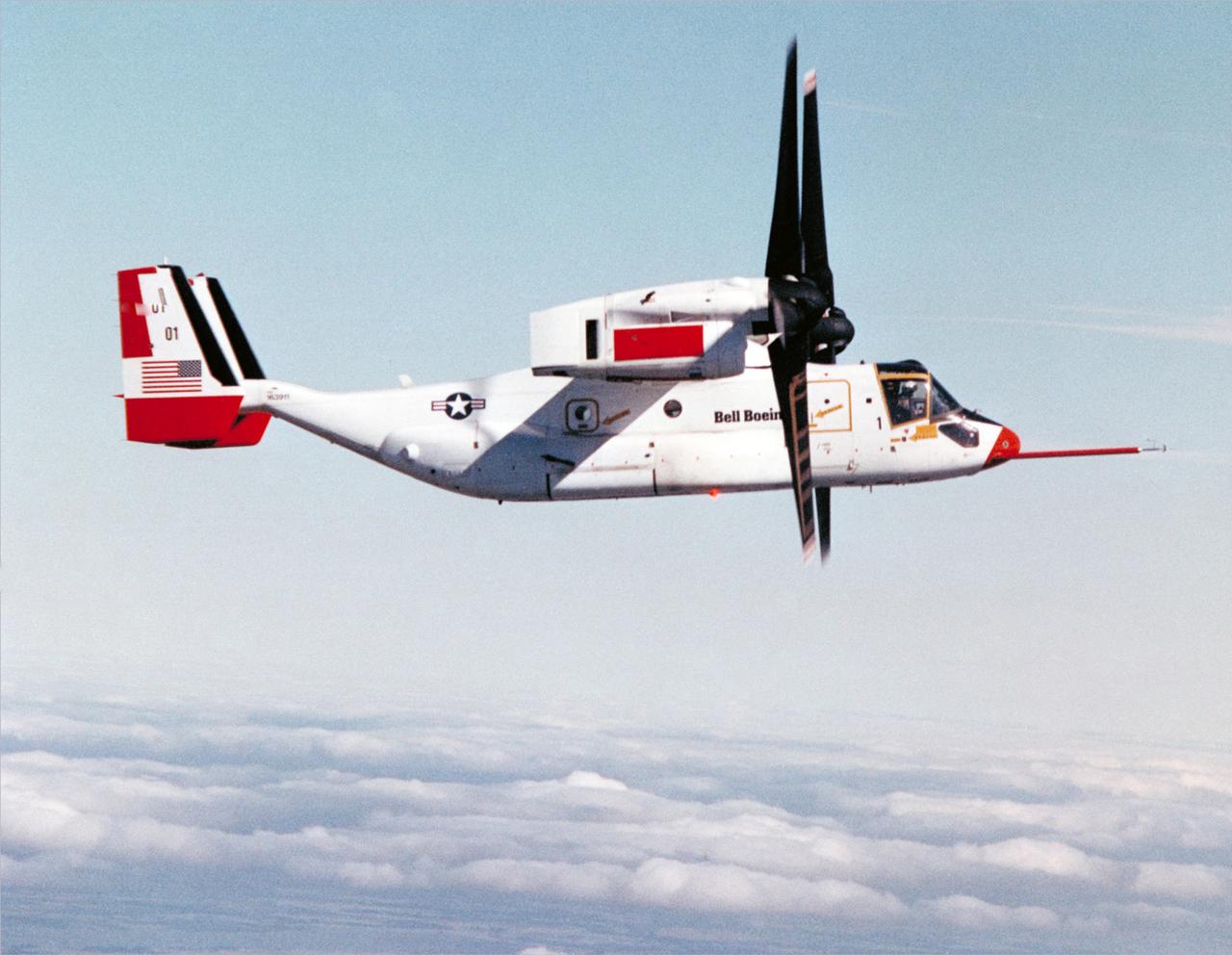 Bell Helicopter Bell-Boeing Tilt Rotor V-22 Osprey in flight.