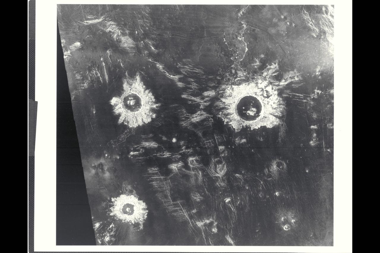 (P-37375) Moon craters as seen by Galileo spacecraft