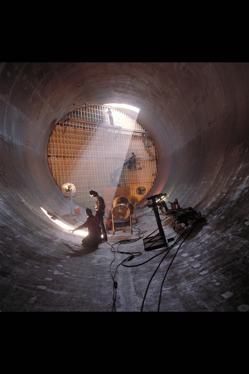 N-218 14 ft wind tunnel modernization with welders